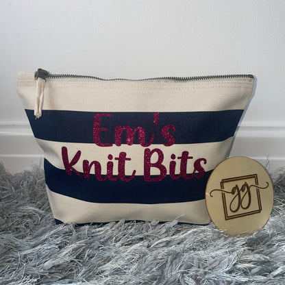 Personalised Large Accessory Pouch