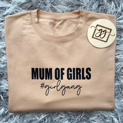 Adults Mum Of Girls Sweatshirt