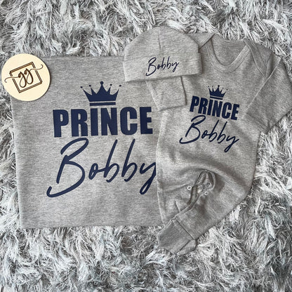 Prince Baby Grow Gift Set