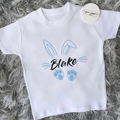 Personalised Easter Boy Bunny T-shirt