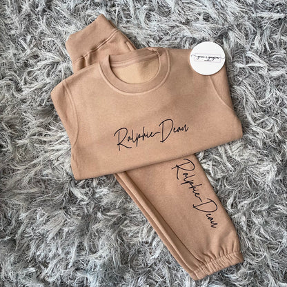 Personalised Warm Taupe Tracksuit