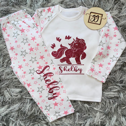 Personalised Unicorn Pyjamas