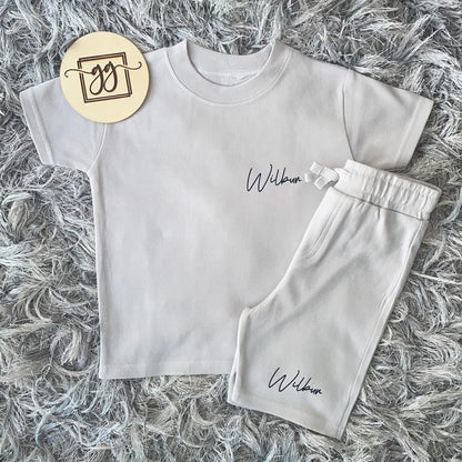 Signature Name Short & T-Shirt Set