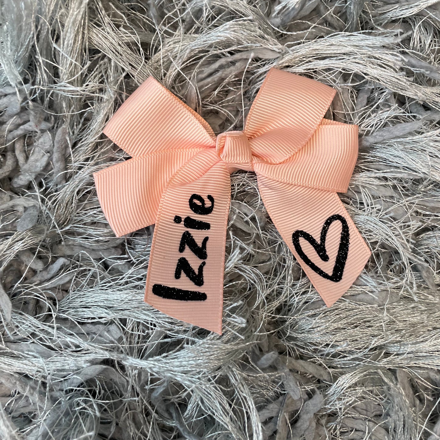 Personalised Heart Hair Bows