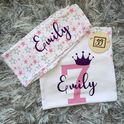 Personalised Birthday Number Pyjamas