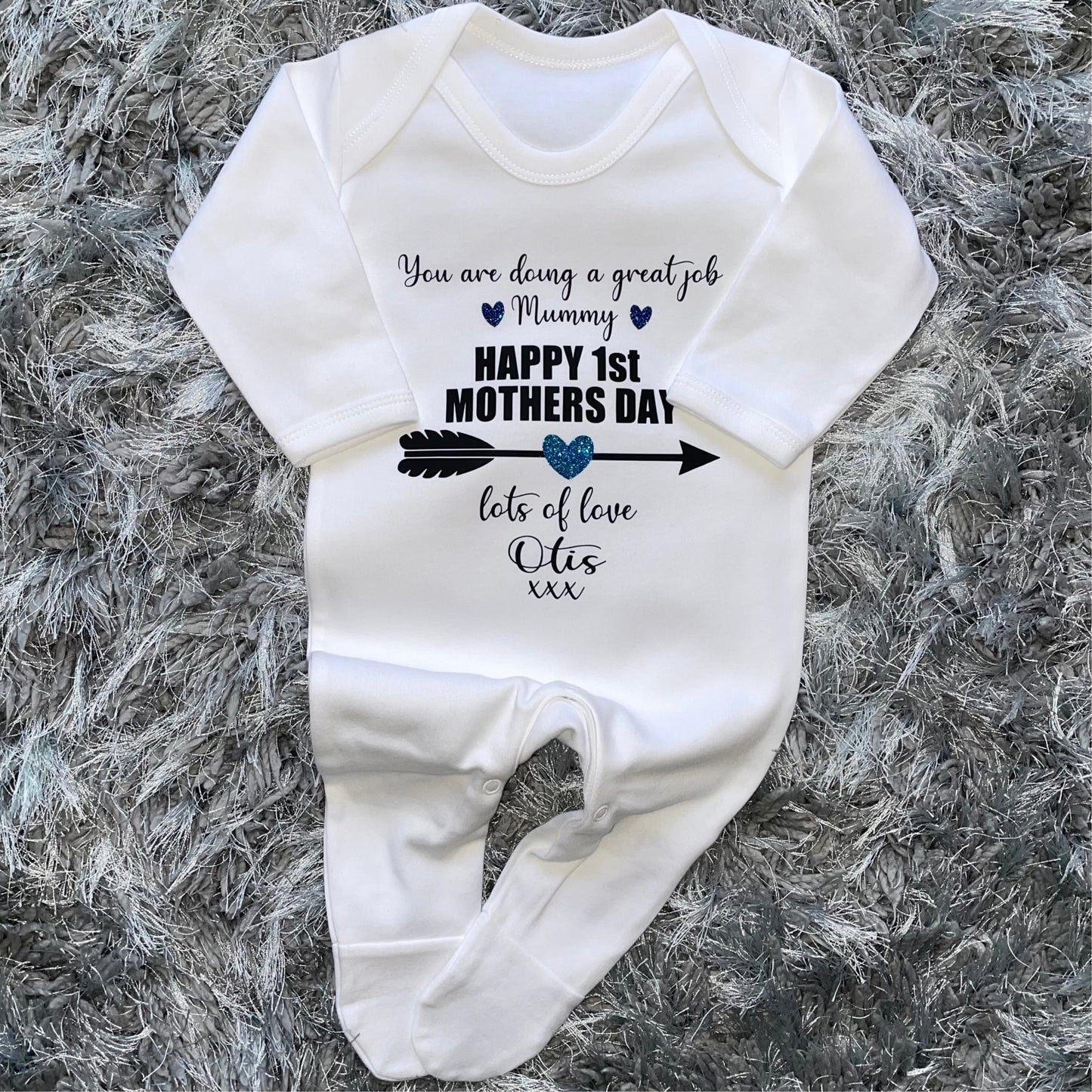 Personalised Mother's Day Great Job Baby Grow