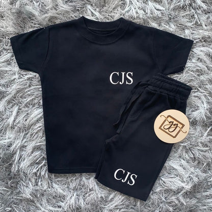 Initials Shorts & T-Shirt Set