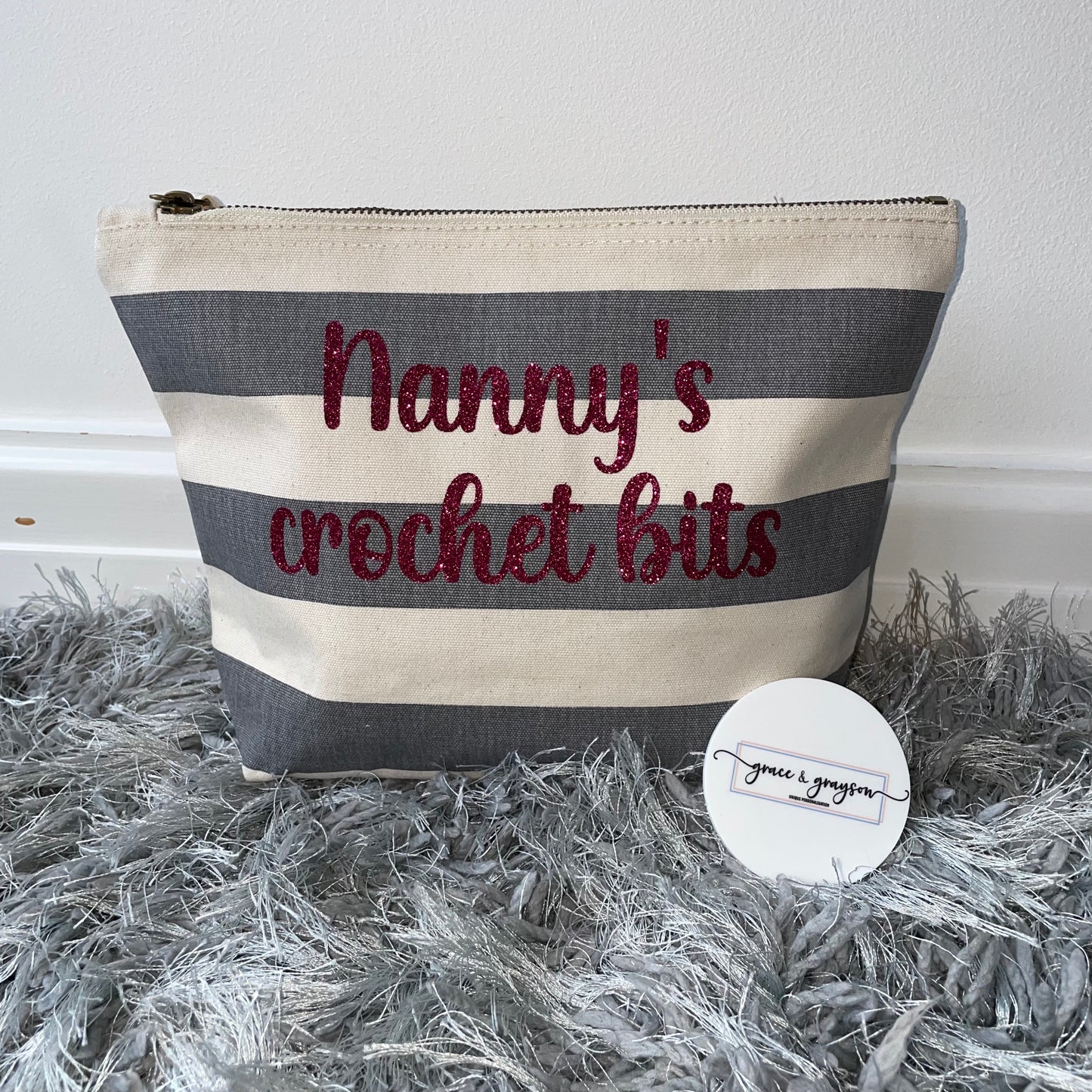 Personalised Large Accessory Pouch
