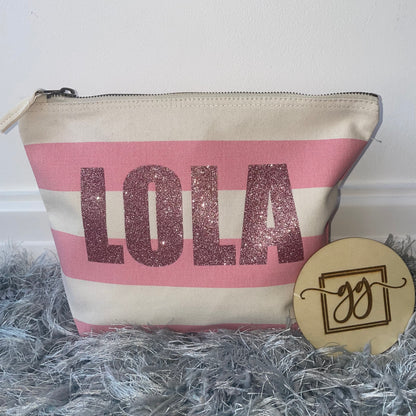 Personalised Large Accessory Pouch