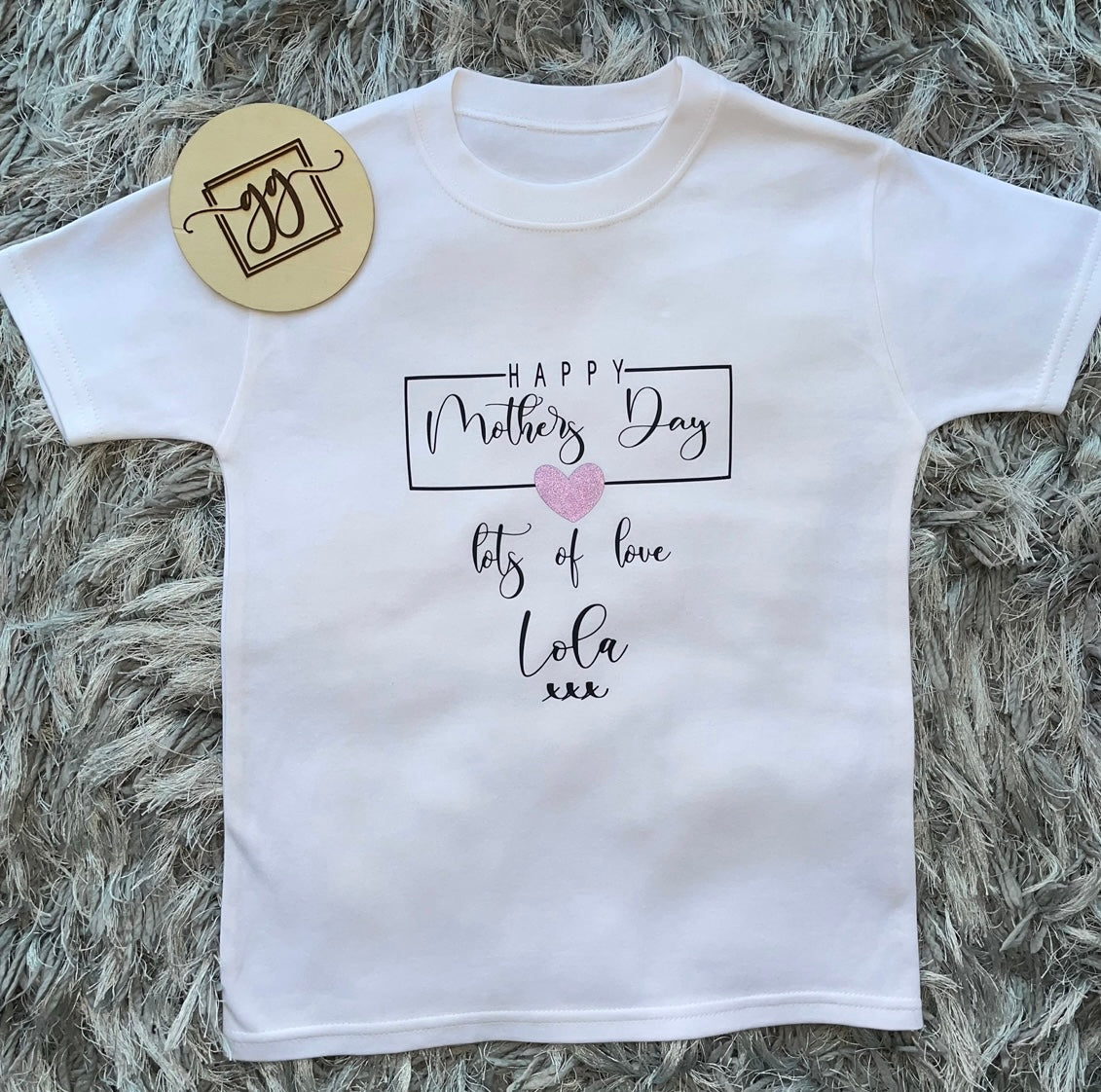 Personalised Mother's Day Lots of love T-Shirt