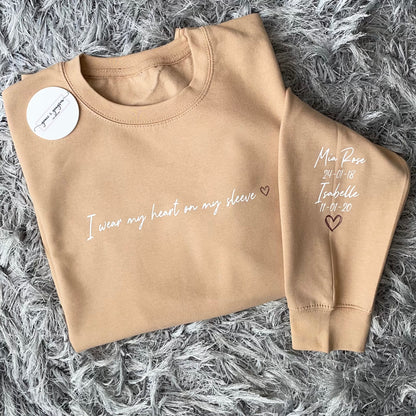 Adults I Wear My Heart On My Sleeve Sweatshirt