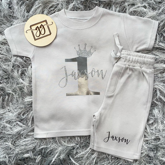 Personalised Birthday Shorts & T-Shirt Set