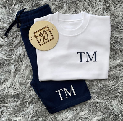 Initials Shorts & T-Shirt Set