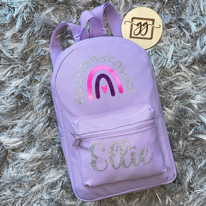Personalised Rainbow Backpack