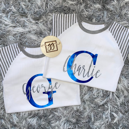 Personalised Name & Initial Pyjamas