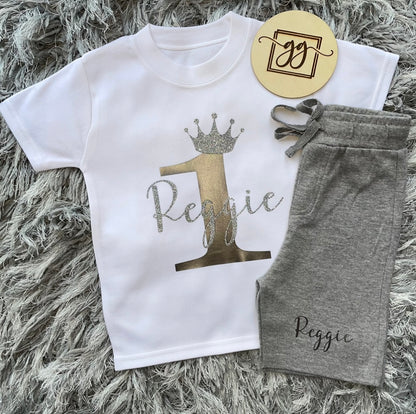 Personalised Birthday Shorts & T-Shirt Set
