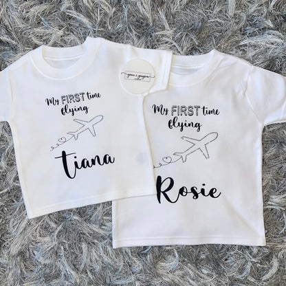 Personalised My First Time Flying T-Shirt