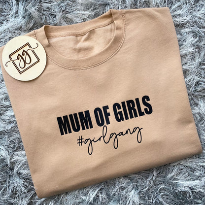Adults Mum Of Girls Sweatshirt