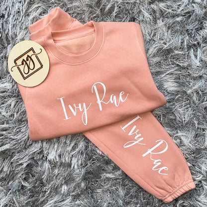 Personalised Dusty Pink Tracksuit