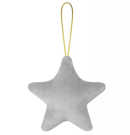 Personalised Grey Initial Christmas Star Tree Decoration