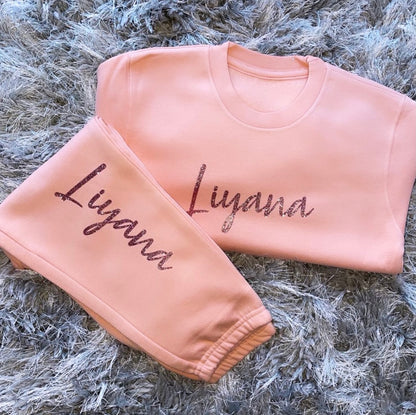 Personalised Pink Tracksuit